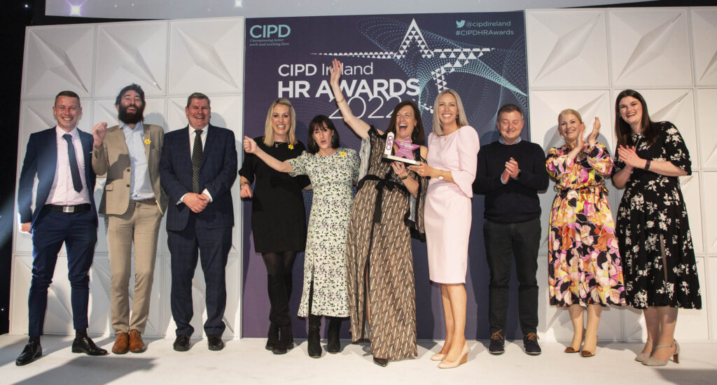 CIPD Ireland HR Awards 2022, held in the Mansion House, Dublin. March 2022 Pictured: Winner, Flexible and hybrid working – Permanent TSB