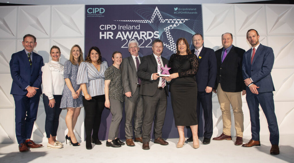 CIPD Ireland HR Awards 2022, held in the Mansion House, Dublin. March 2022 Pictured: Winner, Learning and Development – Iarnrod Eireann, Irish Rail
