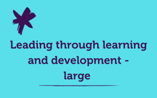 Leading through learning and development – large